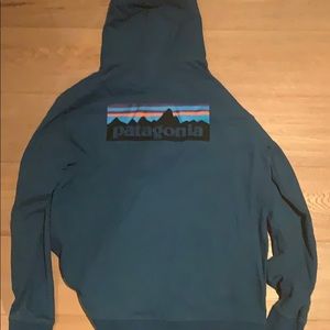 long sleeve zip up patagonia hoodie